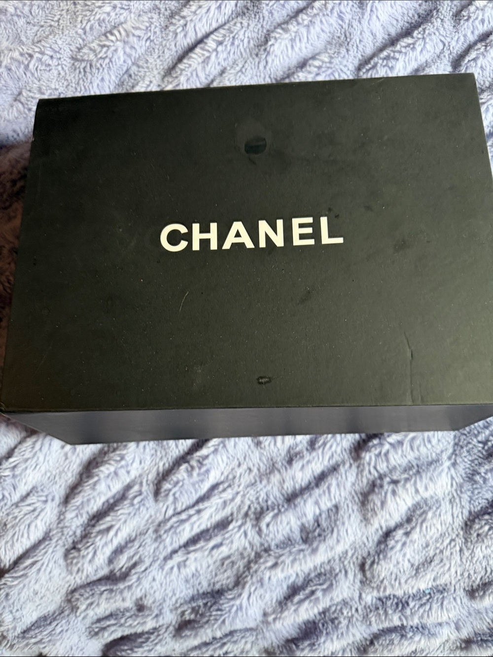 CHANEL Black Box with White Logo